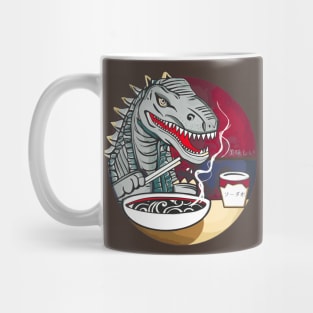 Ramen noodles loving dinosaur Mug